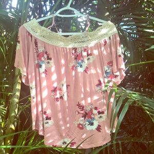 ThriftFlip Crop Off-The-Shoulders Top